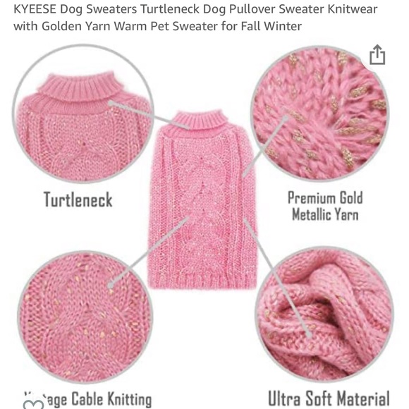 NEW Kyeese Dog Sweater, Small Breeds S 🐶💕 - Picture 6 of 13